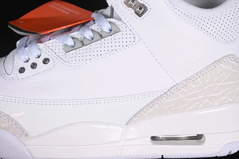 All categories Air Jordan Jordan series basketball shoes Air Jordan 3 OG version Air Jordan 3 Retro "Pure Money" AJ3 Joe 3 replica white cat CT8532-111
